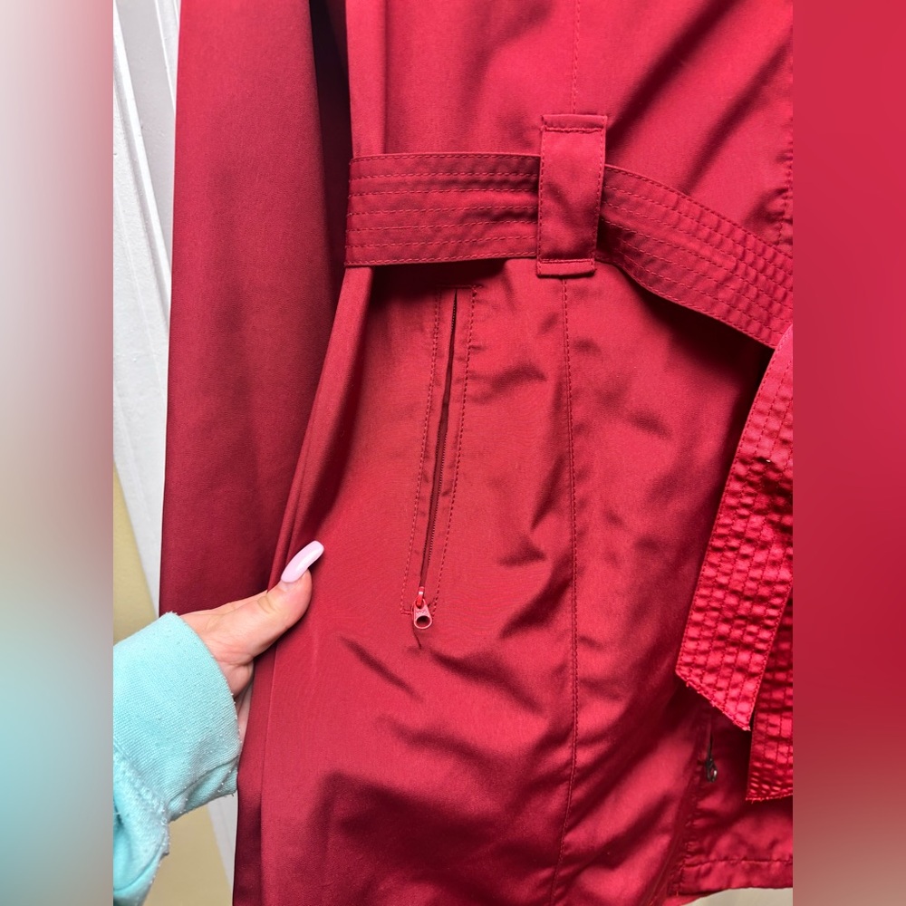 Pacific Trail Women’s Red Hooded Utility Coat Jacket Size M - Picture 5 of 10